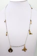 Halsketting - 18 karaat Geel goud, Witgoud Diamant, Sieraden, Tassen en Uiterlijk, Kettingen, Nieuw
