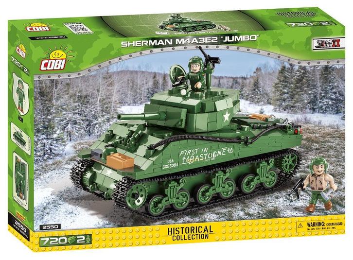 COBI WW2 2550 - M4A3E2 Sherman Jumbo (Leger bouwsets), Kinderen en Baby's, Speelgoed | Bouwstenen, Nieuw, Verzenden
