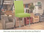 Leren eetkamerstoel Real - Hermes Lime (felgroen) - Poten, Huis en Inrichting, Stoelen, Overige kleuren, Nieuw, Ophalen of Verzenden