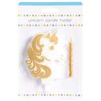 Culpitt Taartkaars Unicorn Goud, Verzenden, Nieuw