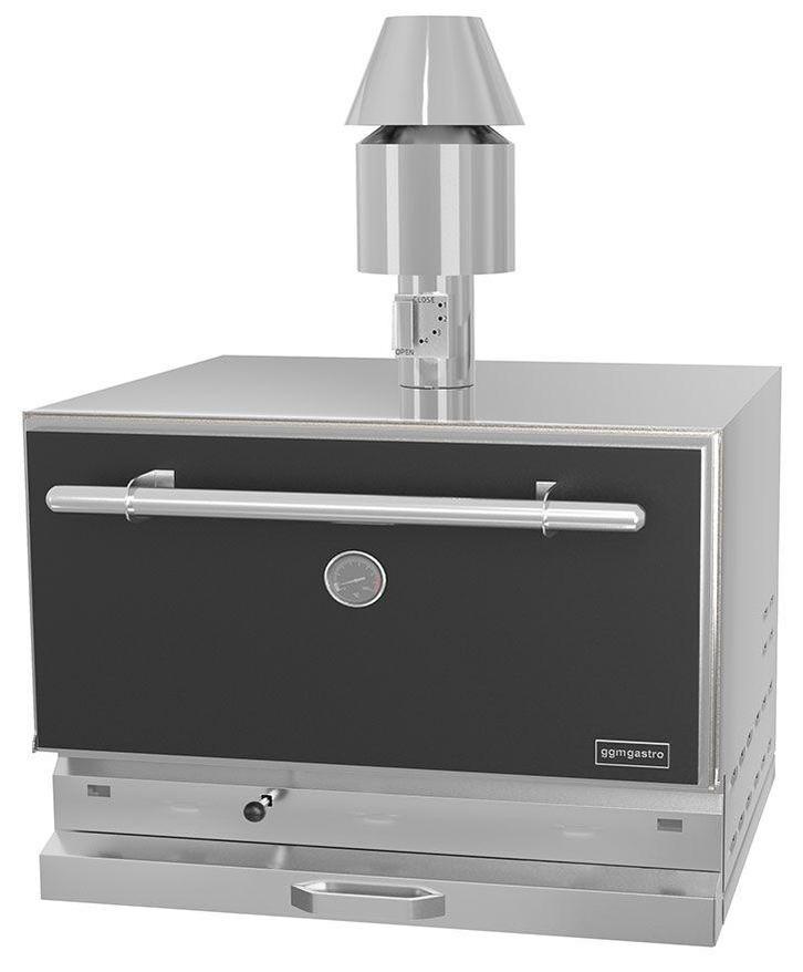 GGM Gastro | Houtskooloven - 890mm - zwart | CHOE881S |, Zakelijke goederen, Horeca | Keukenapparatuur, Nieuw in verpakking, Ovens, Magnetrons en Steamers