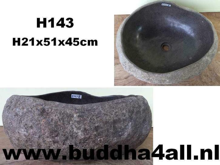 Natuurlijk gevormde waskommen, riviersteen waskom / wasbak, Doe-het-zelf en Verbouw, Sanitair, Wastafel, Nieuw, Steen, Ophalen of Verzenden
