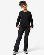 HEMA Dames sportlegging flared zwart, Kleding | Dames, Verzenden, Nieuw, Zwart