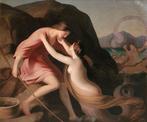 Karl Joseph Begas (1794-1854) - Il mito della sirena, Antiek en Kunst, Kunst | Schilderijen | Klassiek