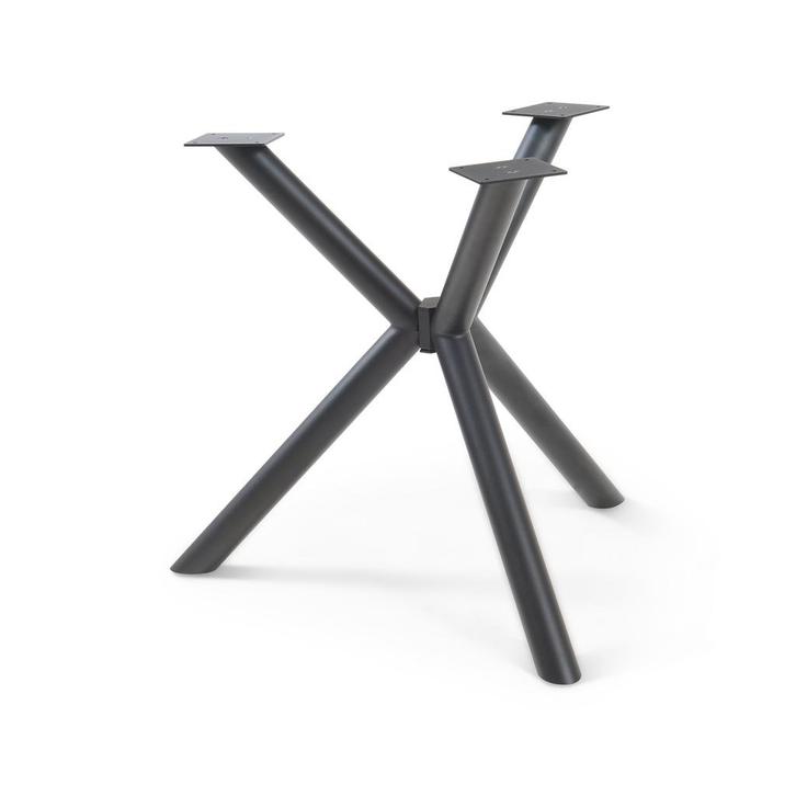 Tafelonderstel Viserinna spider poot 95x95x73 cm zwart [en.c, Huis en Inrichting, Tafelonderdelen, Verzenden