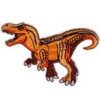 Strijkapplicatie Dinosaurus T-Rex Oranje/Bruin 10x6cm NIEUW, Nieuw, Ophalen of Verzenden