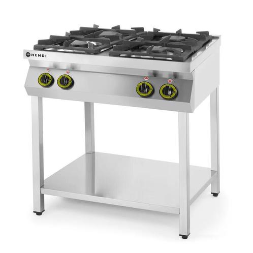 Hendi Gasfornuis Kitchen Line 4-pits, Hobby en Vrije tijd, Taarten en Cupcakes maken, Nieuw, Verzenden
