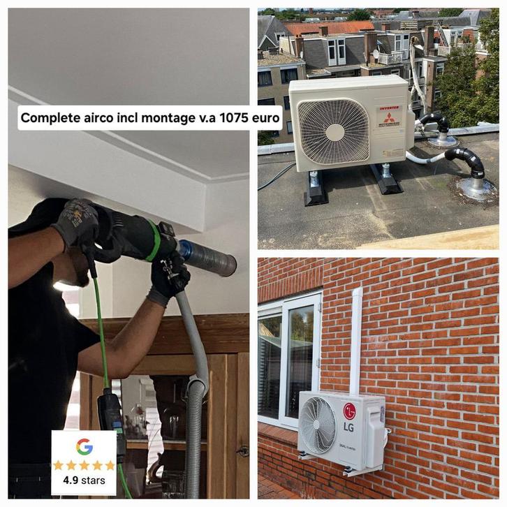 Airco monteur/installatie,split Airco unit inclusief montage, Witgoed en Apparatuur, Airco's, 100 m³ of groter, Koelen en Ontvochtigen