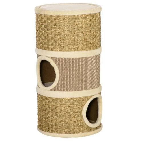 TRUUSK Kattenkrabpaal Krabton Voor Katten 3 Niveaus Krabpaal, Dieren en Toebehoren, Katten-accessoires, Nieuw, Verzenden