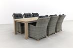 VDG Torino paloma grijs/Rome 240 cm. tuinset - 7-delig, Tuin en Terras, Tuinsets en Loungesets, Verzenden, Nieuw, Hout, Tuinset