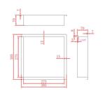 Inbouwnis Met LED Verlichting Aquasplash Lucio 30x30 Mat, Ophalen of Verzenden, Nieuw