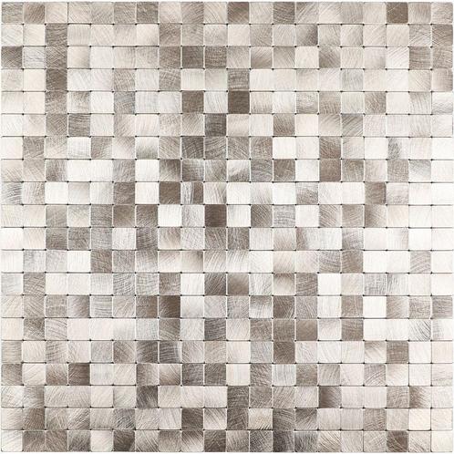 Zelfklevend Mozaïek Quadra Licht Goud, Huis en Inrichting, Woonaccessoires | Wanddecoraties, Nieuw, Ophalen of Verzenden