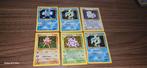 Pokémon - 6 Card - base set - Gyarados, poliwrath,, Hobby en Vrije tijd, Verzamelkaartspellen | Pokémon, Nieuw