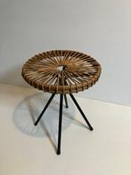 Rohé Noordwolde - Kruk - IJzer, Rattan - Vintage rotan kruk