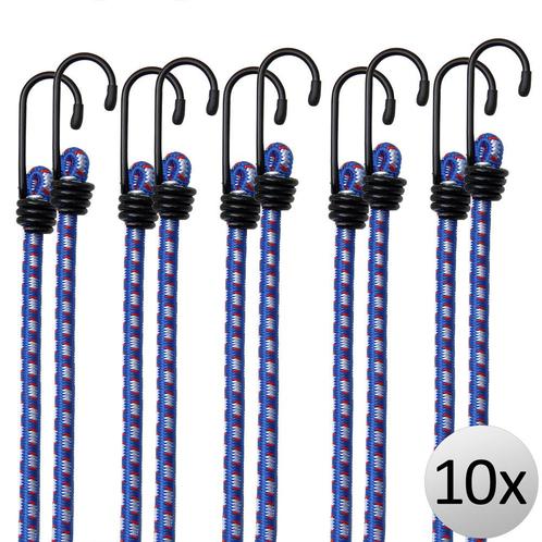 10 x Rubberen Bagagespin met haken 30 cm x 8 mm Ø, Auto diversen, Auto-accessoires, Nieuw, Verzenden