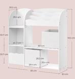 Speelgoedkast met Boekenvakken – Kinder Opbergmeubel met Box, Verzenden, Nieuw