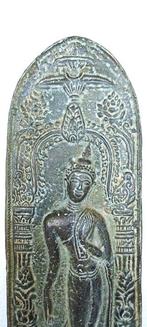 Sukhothai-stijl Thaise boeddhistische votiefplaat - Brons -