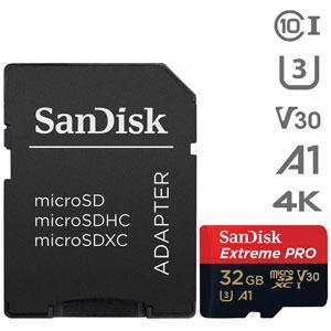 SANDISK 32GB MICRO SD EXTREME PRO A1 U3 GEHEUGENKAART, Hobby en Vrije tijd, Modelbouw | Radiografisch | Helikopters en Quadcopters