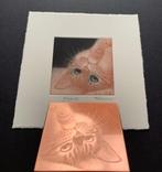 Copperplate +Peace print, both signed ! Most special one !