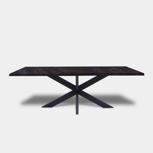 Tafel Boomstam eikenhout - Matrix XL - Dark Grey, Huis en Inrichting, Tafels | Eettafels