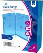 MediaRange | BluRay Videobox | 4 Disc | 3 Stuks, Computers en Software, Beschrijfbare discs, Nieuw, Verzenden