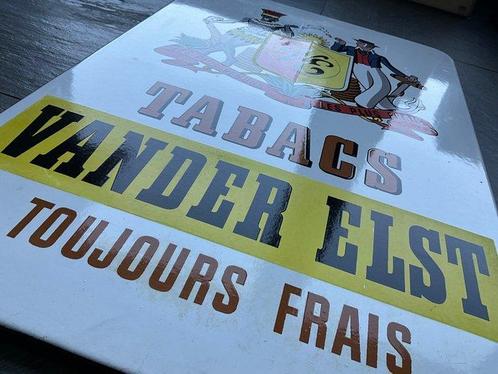 Emaillerie Belge - Vander Elst Tabak - Reclamebord - Emaille, Antiek en Kunst, Antiek | Wandborden en Tegels