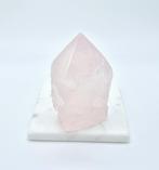 Rozekwarts punt (deels ruw, deels punt), Verzamelen, Mineralen en Fossielen, Ophalen of Verzenden