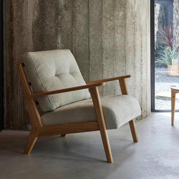 Deense fauteuil Hans - Retro design - Scandinavisch ontwerp, Huis en Inrichting, Fauteuils, 75 tot 100 cm, 75 tot 100 cm, Nieuw