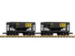 PIKO 38953 2er Set Schüttgutwagen CSX (grootspoor), Ophalen of Verzenden, Nieuw, Overige typen, Analoog