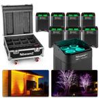 BeamZ BBP54 set van 8 Uplights in flightcase met oplaadfunct, Verzenden, Nieuw