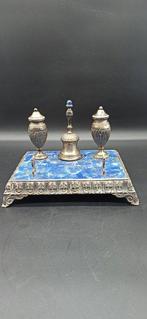 Inktpot - Lapis Lazuli, 800 zilver, Antiek en Kunst