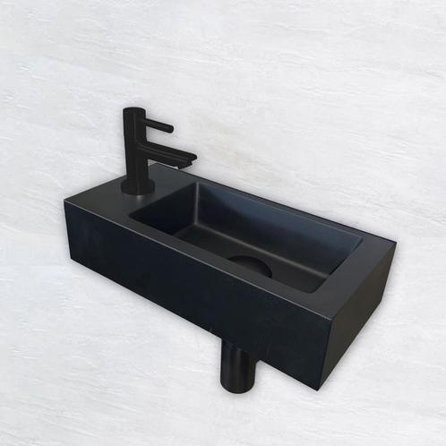 Fonteinset Wiesbaden Mini Rhea 36x18x9 cm Links Mat Zwart, Doe-het-zelf en Verbouw, Sanitair, Overige typen, Nieuw, Ophalen of Verzenden