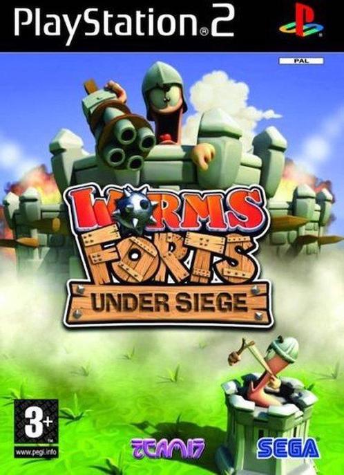Worms Forts Under Siege (PS2 Games) (Playstation 2), Spelcomputers en Games, Games | Sony PlayStation 2, Zo goed als nieuw, Ophalen of Verzenden