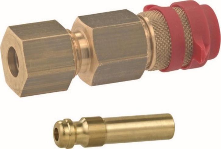 Snelkoppeling 8mm inclusief slangpilaar, Caravans en Kamperen, Camper-accessoires, Ophalen of Verzenden