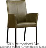 Crème leren moderne eetkamerstoel - Toledo leer Misty (crème, Huis en Inrichting, Stoelen, Ophalen of Verzenden, Nieuw, Leer, Modern