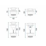 REA Universele klik-klak afvoerplug - metallic zwart - mo..., Ophalen of Verzenden, Nieuw