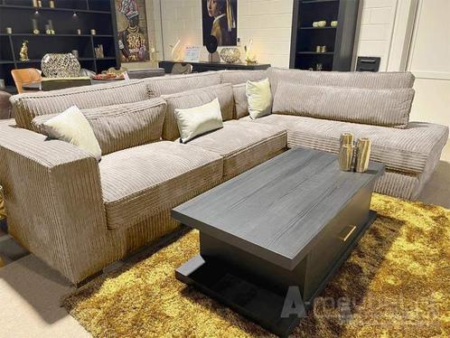 Hoekbank Alphen - hoekbanken - Beige, Huis en Inrichting, Banken | Sofa's en Chaises Longues, Nieuw, Stof