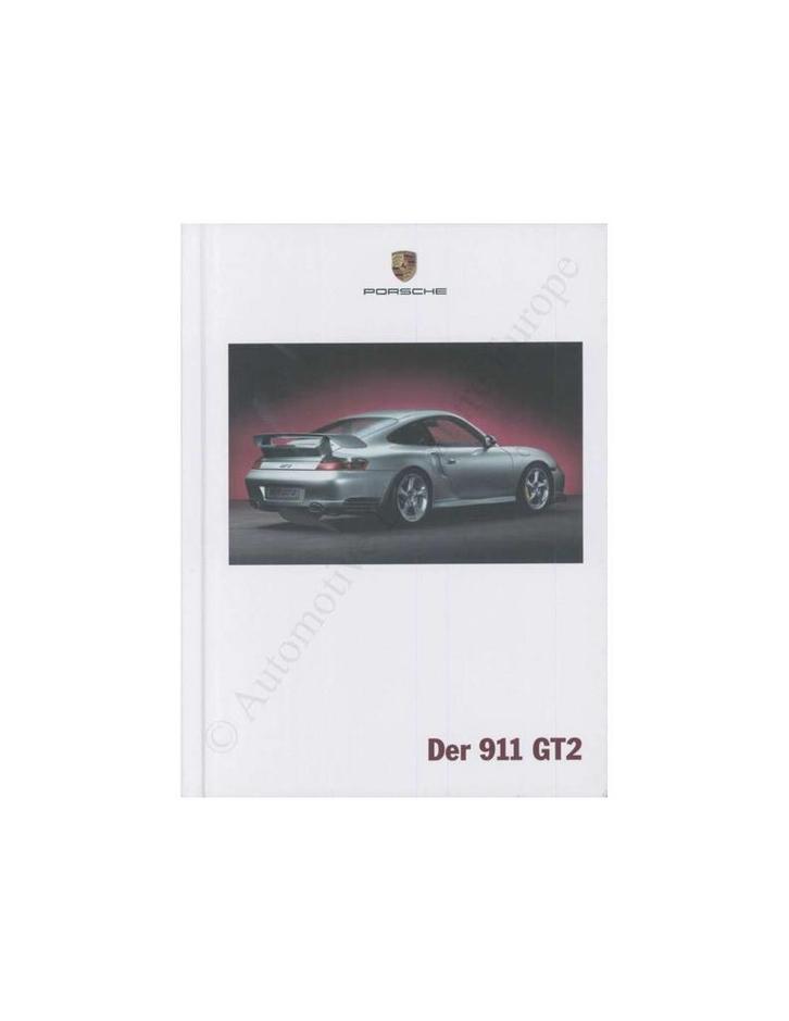 2002 PORSCHE 911 GT2 HARDCOVER BROCHURE DUITS, Boeken, Auto's | Folders en Tijdschriften, Porsche