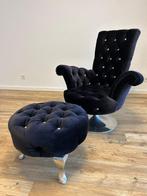 Bretz - Lounge stoel - Pompadour - Fluweel, Kristal,, Antiek en Kunst, Antiek | Meubels | Stoelen en Banken