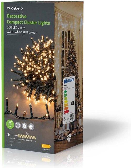 Nedis Kerstverlichting - Compacte cluster - 560 LEDs - Warm, Diversen, Kerst, Zo goed als nieuw, Ophalen of Verzenden