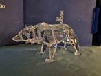 Swarovski - Beeld, Wolf (clear crystal) by Arran Gregory, Antiek en Kunst