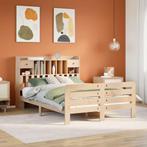 vidaXL Bed met boekenkast zonder matras massief grenenhout, Verzenden, Overige maten, 200 cm, Hout