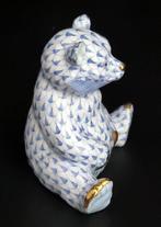 Herend - Figuur - Fischnetz Muster Baby Bär - 1. Wahl -