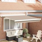 vidaXL Handmatig Uittrekbare Schaduwdoek Beige 300 x 250 cm, Tuin en Terras, Verzenden, Nieuw