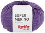 Katia Super Merino - 47 violet - Wol/Acryl Garen, Hobby en Vrije tijd, Breien en Haken, Ophalen of Verzenden, Nieuw