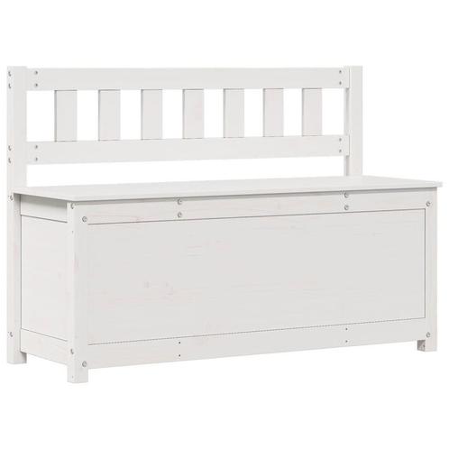Bankje Grenenhout Wit 110cm | Retourdeal -42% Korting!, Huis en Inrichting, Banken | Bankstellen, Minder dan 150 cm, Minder dan 75 cm