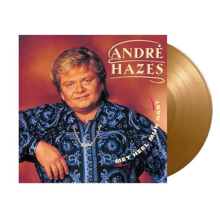 Andre Hazes - Met Heel Mijn Hart - Gold LP, Cd's en Dvd's, Vinyl | Overige Vinyl, Ophalen of Verzenden