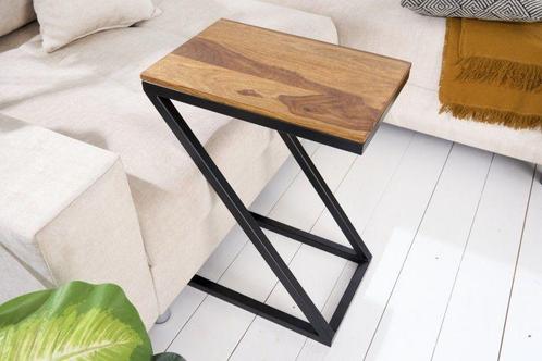 Handgemaakte bijzettafel BUTLER 30cm Sheesham metalen, Huis en Inrichting, Tafels | Sidetables, Ophalen of Verzenden