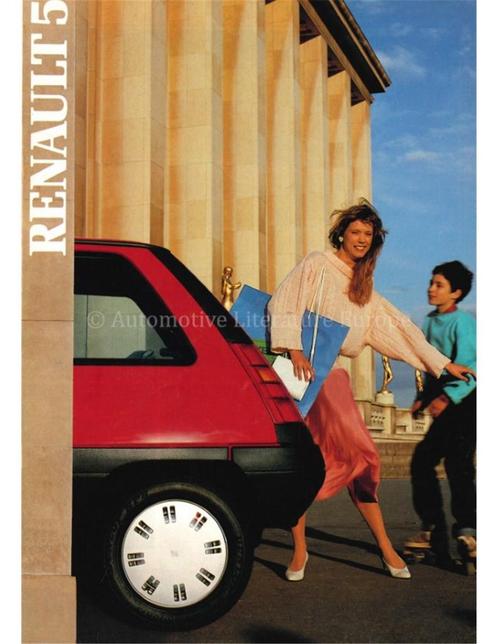 1986 RENAULT 5 BROCHURE DEENS, Boeken, Auto's | Folders en Tijdschriften, Renault