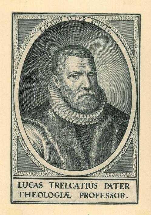 Portrait of Lucas Trelcatius, Antiek en Kunst, Kunst | Etsen en Gravures